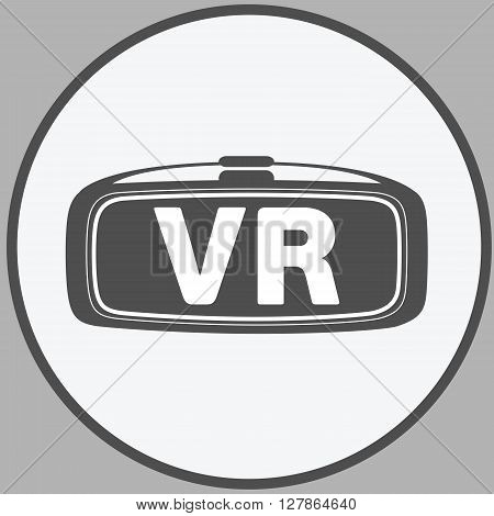 VR Virtual reality glasses simple flat icon