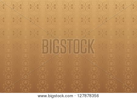 Beige classic background with swirls. Vector backrgound.