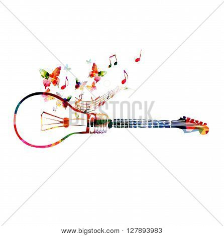 Vector illustration of colorful and creative composing concept
