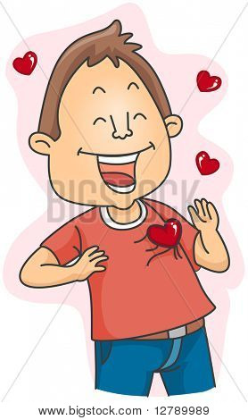 ภาพประกอบของคน Lovestruck กระพริบยิ้ม
