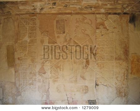 Maya indischer Carving - Palenque - Mexiko