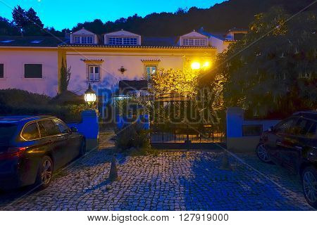Portinho da Arrabida, Portugal: January 12, 2016: One of the B&B at Portinho da Arrabida, Portugal
