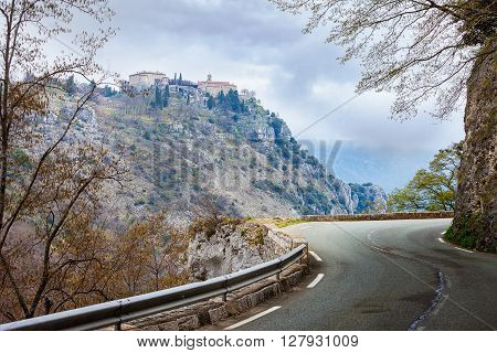 A view of the incredible position where Gourdon in Provence is placed France