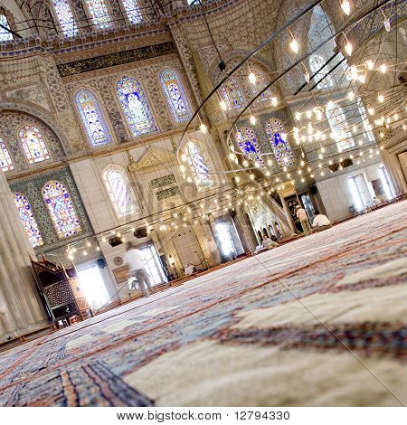 Interno della Moschea Blu - Moschea Sultanahmet
