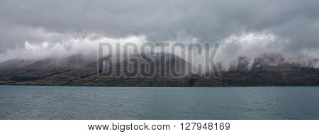 Rainy day on the South Island of New Zealand.