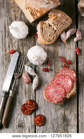 Sausage And Bread