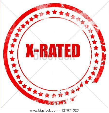 Xrated sign isolated