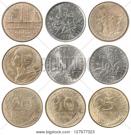 Full Set Of French Francs