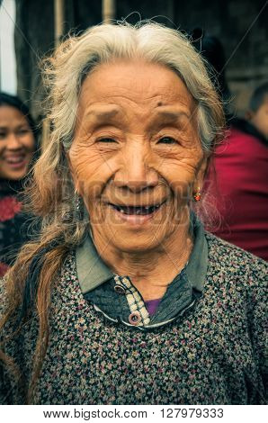 Smiling Woman At Aoleang