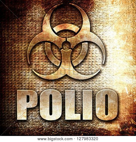 Polio concept background