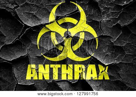 Grunge cracked Anthrax virus concept background