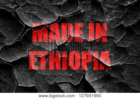 Grunge cracked Made in ethiopia