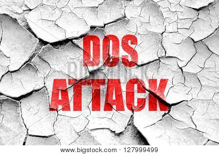 Grunge cracked DOS warfare background