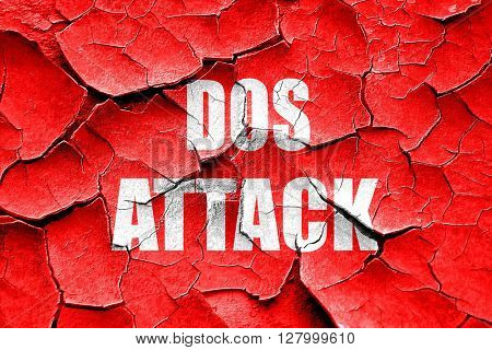 Grunge cracked DOS warfare background