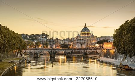 Rome At Night, Italy