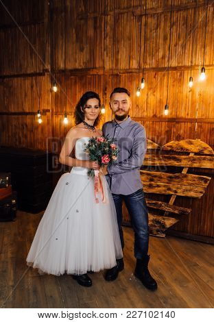 Wedding In The Style Of Rock. Rocker Or Biker Wedding.