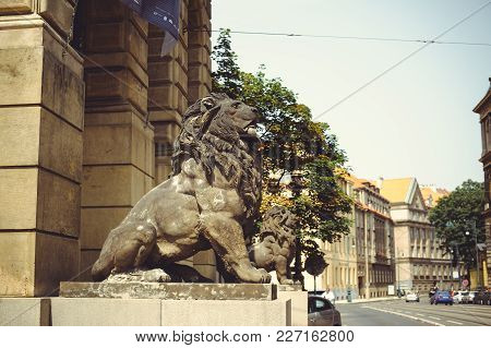 Historical Statues On The Streets Of Prague