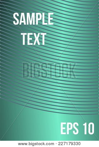 Minimum Geometric Coverage. Modern Abstract Cover From Vector Abstract Lines. The Future Template Fo