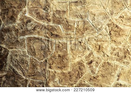 Fragment Of A Wall From A Chipped Stone, Background