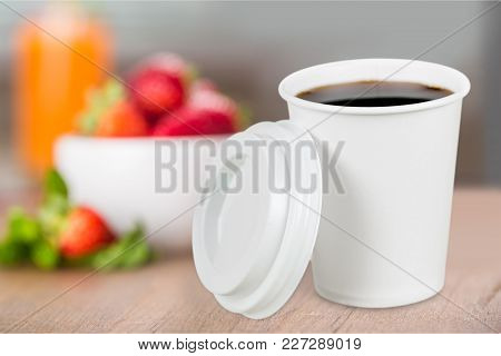 Paper Isolated Cup Sleeve Bar White Shop
