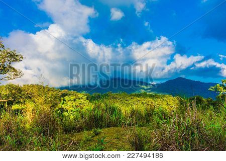 Color Image Of Rural Solano And The Surrounding Sierra Madre Mountains Of Northern Luzon, Philippine