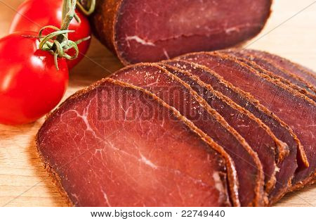 Basturma deliziosa carne con Cerry
