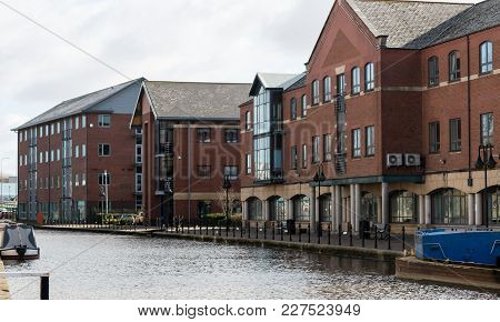 The Modern Office Block In The Heart Of Wigan Alongside The Canal