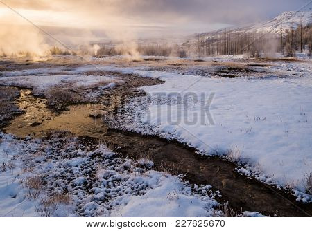 Strokkur Hot Geyser, Haukadalur Geothermal Field, Iceland
