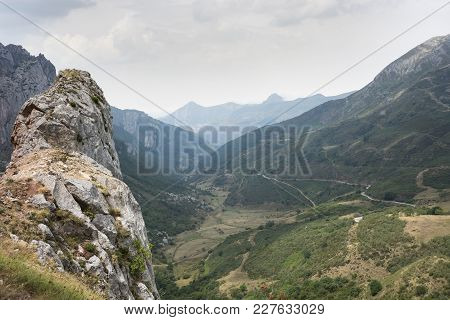 Views Of Saliencia Valley, Somiedo Nature Reserve. It Is Located In The Central Area Of The Cantabri