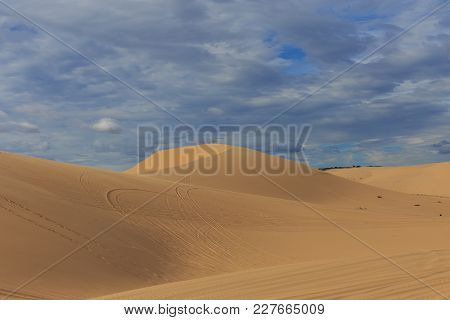 Red Sand Dune At Mui Ne Vietnam
