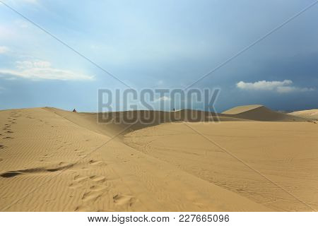 Red Sand Dune At Mui Ne Vietnam