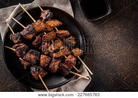 Grilled Beef Liver On Skewers