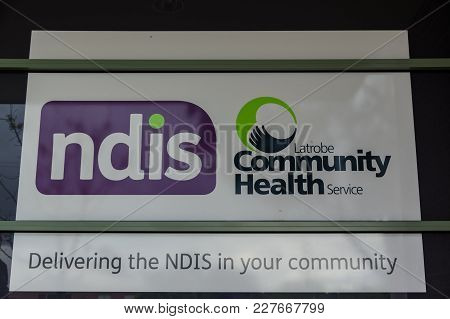 Ararat, Australia - October 21, 2017: Latrobe Community Health Service Is An Ndis Supplier. This Is 