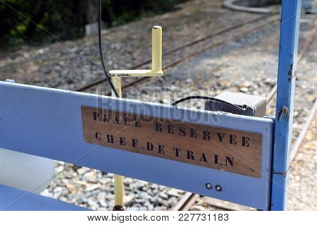 Small Tourist Train Between Sainte Cecile D'andorge And Saint Julien Des Ponts