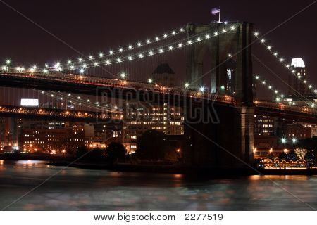 Brooklyn Bridge At Night