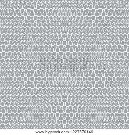 Seamless Lacey Pattern. Netting Texture. Vector Art.
