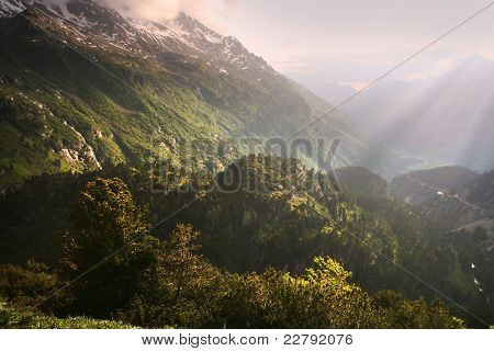 Sole delle Alpi svizzere