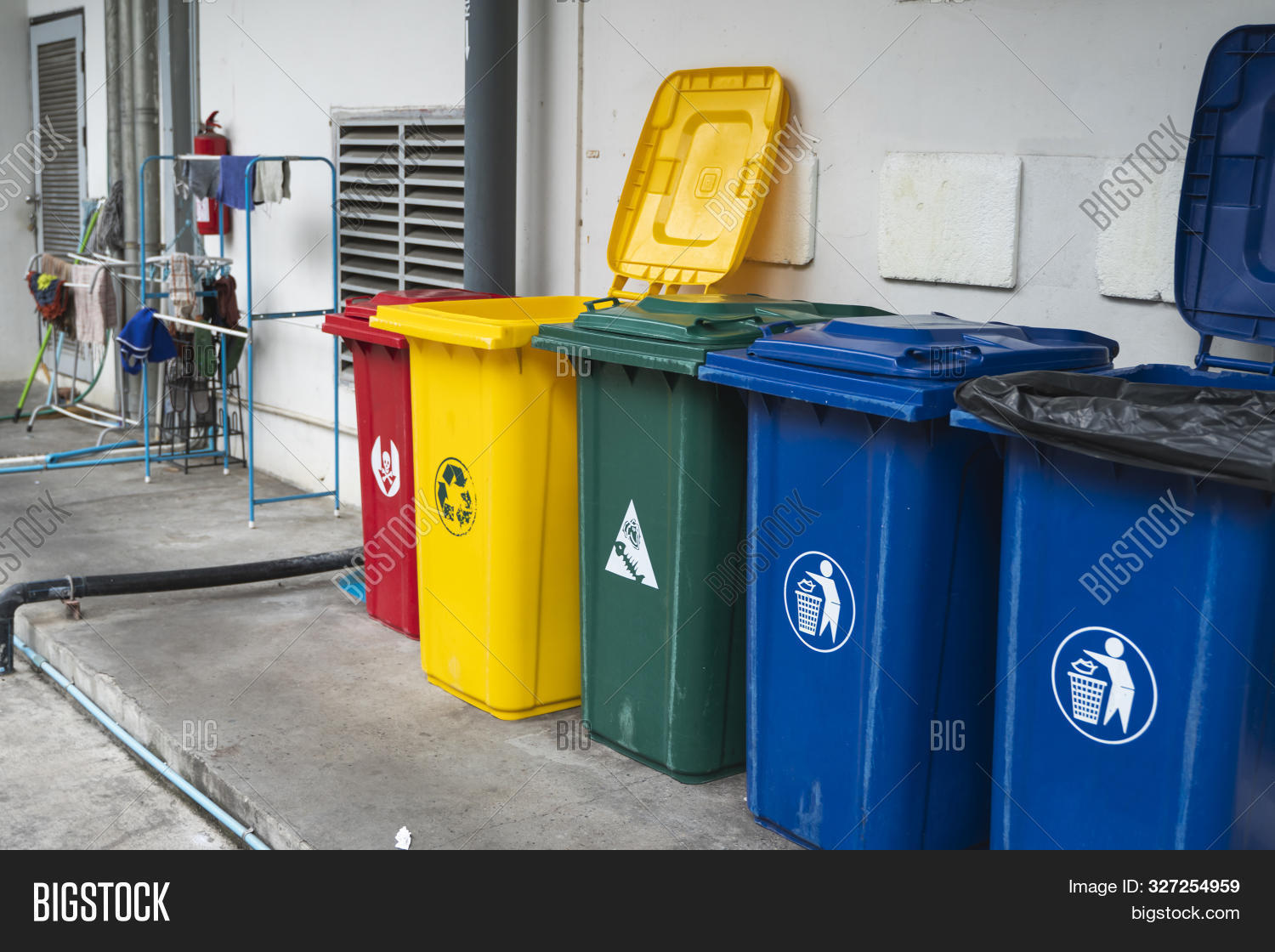 Garbage Trash Bins Image & Photo (Free Trial) Bigstock