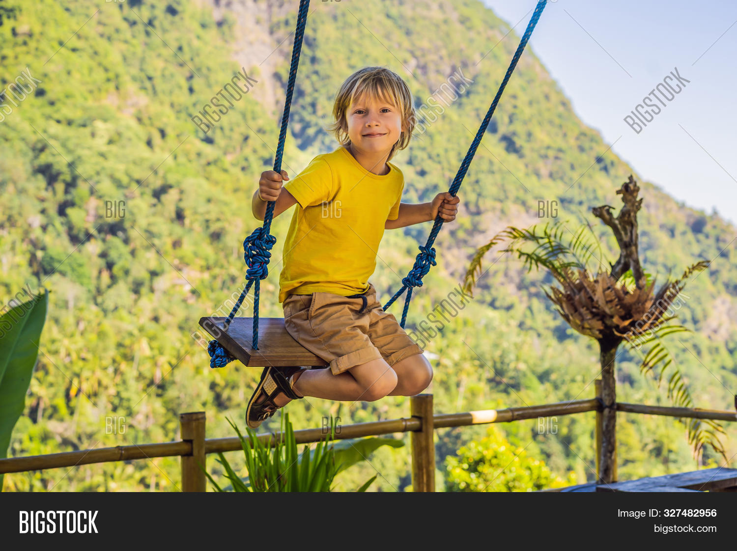Young Boy Swinging Image & Photo (Free Trial) Bigstock