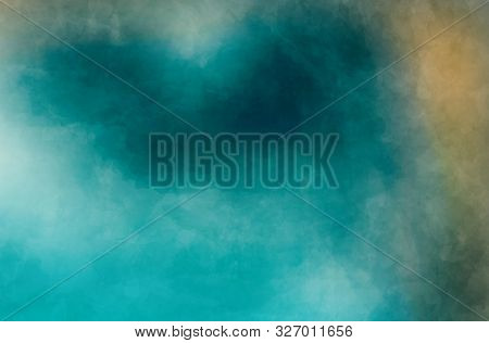 Abstract Modern Painting . Dry Brush Painted Paper , Canvas , Wall . Textured Background In Blue , G