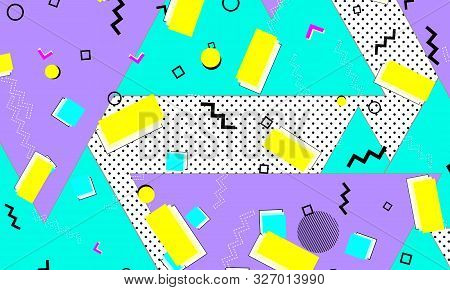Geometric Blue Vector Photo Free Trial Bigstock