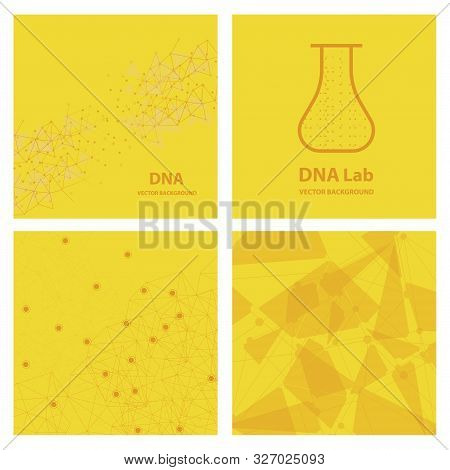 Set Of Genetic Engineering Nanotechnology Medical Clinic. Pharmaceutical Drugs Pills Biology Molecul