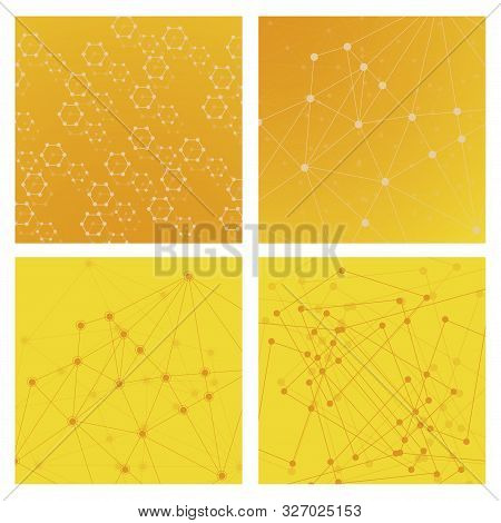 Set Of Genetic Engineering Nanotechnology Medical Clinic. Pharmaceutical Drugs Pills Biology Molecul
