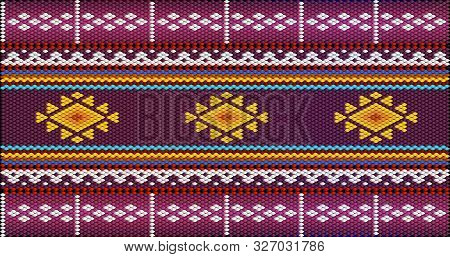 The Traditional Ornament Of The Inhabitants Of The East, The Arab World, In Which Rich Colors Attrac
