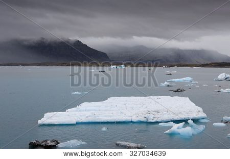 Stormy landscape at Jokullsarlon, Iceland, Europe