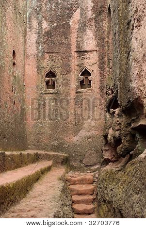 Alley i Lalibela, Etiopien