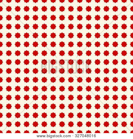 Seamless Pattern With Stylezed Red Ink Spots That Look Like Blood Texture On White Background. Hallo