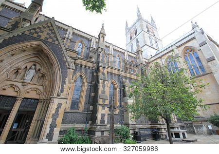 Southwark Church Cathedral Old Building In London Uk