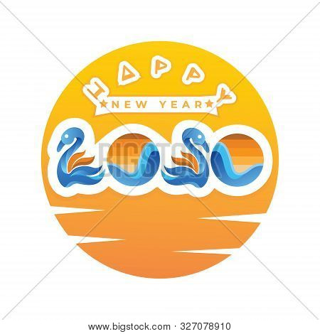 Happy New Year 2020 Logo/identity Design Vector Eps