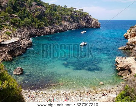 Cala De Deia In Mallorca, Most Beautiful Beach In The World